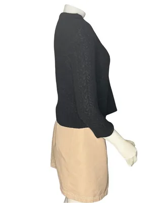 TODD SNYDER Black Lambswool Sweater Fits Size XS Flawed Read Description thumbnail 3