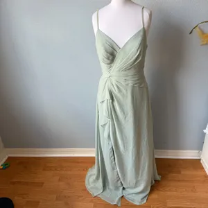 Azazie Akita A-Line Chiffon Dress Size 10 thumbnail 4