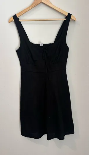 Old Navy Fit & Flare Linen Mini Dress thumbnail 1