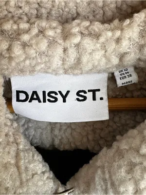 Anthro Daisy Street Borg Shearling Seam Detail Jacket thumbnail 7