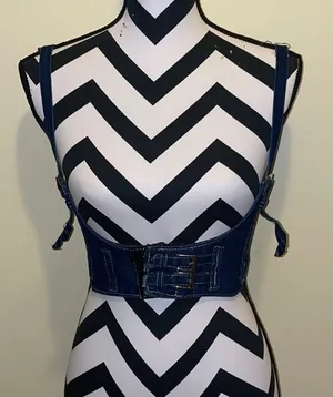 Women’s Jean Vest Blue thumbnail 1