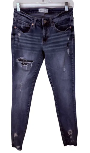 BKE Women's Stella Distressed Slim Fit Low Rise Ankle Jeans Size 28 thumbnail 1