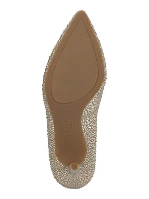 NWT INC International Concepts Zitah Embellished Pointed Toe Pumps Gold Bling 7M thumbnail 5