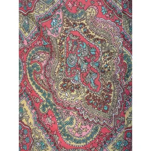 Tin Haul‎ Paisley Western Snap Shirt Pink Coral Turquoise Boho Cowgirl Small thumbnail 9