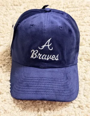 NEW 47 Brand Atlanta Braves Velour/velvet Cleanup Hat thumbnail 2