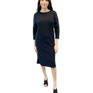 NEW Love Scarlett Womens S Knit Dress Black Cutout s Grunge Gothic‎ Stretchy thumbnail 17