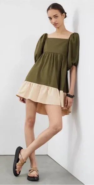 Sachin + Babi puff sleeve mini dress‎ size medium thumbnail 1