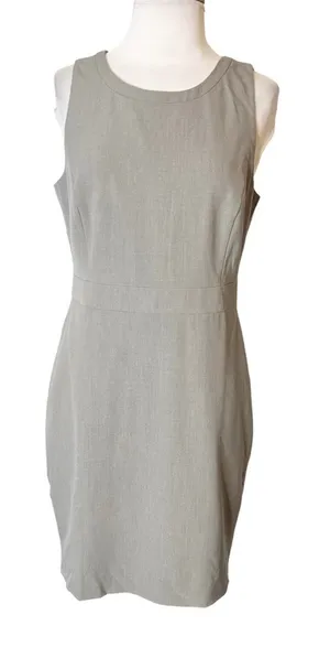 NWT J by J. Crew Sleeveless Sheath‎ Grey Dress sz 8 petite thumbnail 1