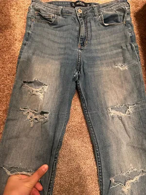 Hollister Distressed Skinny Jeans Size 7 0617 thumbnail 3