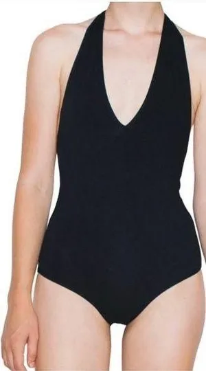 American Apparel Deep V Bodysuit thumbnail 1