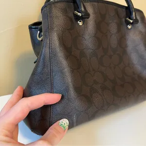 Coach Margot Carryall Signature in Black and Brown Logo thumbnail 6