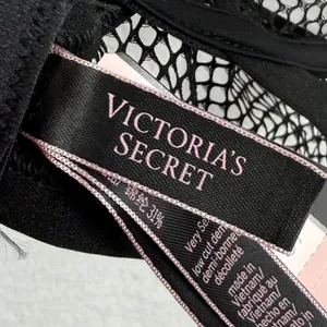 Victorias Secret Very Sexy Low Cut Demi Bra Black Fishnet Mesh XL 521276-QB4 NEW thumbnail 3
