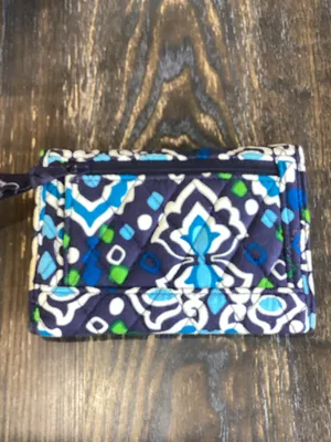 Vera Bradley Quilted Wallet in Ink Blue Medallion Print thumbnail 2