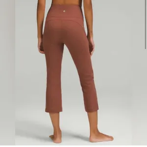 Lululemon Groove Super High Rise Crop Size 14 thumbnail 2