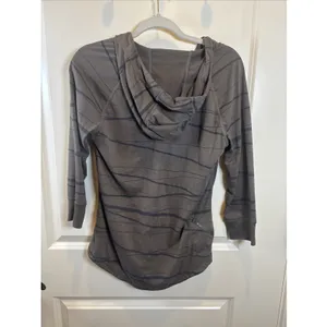 Nike Dri-Fit Running Pullover Hoodie Lightweight Brown Black Women's Size‎ Large thumbnail 8