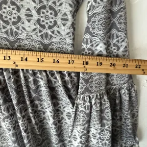 Sea Gypsies Dress Womens Medium Long Sleeve Boho Mini Ruffle Hem‎ Tie Back thumbnail 7