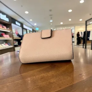 Michael Kors Jet‎ Set Bifold Wallet Women Blush Pink Saffiano Leather thumbnail 5