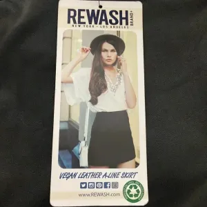NWT Rewash skirt wet look small black mini skirt‎ asymmetrical whimsigoth thumbnail 10