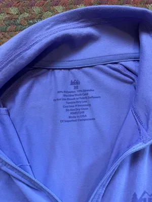 REI CO OP LAVENDER PURPLE THIN PULL OVER POLO LAYER thumbnail 3