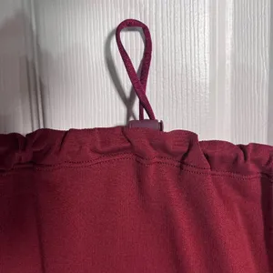 Gymshark Burgundy Red Sweat Seamless Long Sleeve Crop Top XLL Plum Pink Workout thumbnail 2