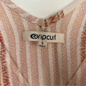 Rip Curl Cream Baja Stripe Midi Dress NWT S thumbnail 10
