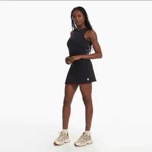 Vuori Topspin Tennis Dress NWOT Black S Sold Out thumbnail 4