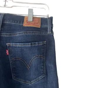 Levi Strauss & Co Women's Size 29 Dark Wash Blue Curvy Bootcut Jeans‎ thumbnail 7