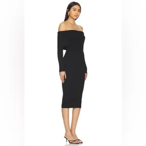 Revolve Loraine Midi Dress in Black size XS, easily fits a small thumbnail 2