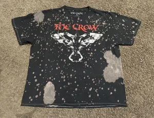 The Crow Believe In Angels Black Bleach Tee 2XL thumbnail 1