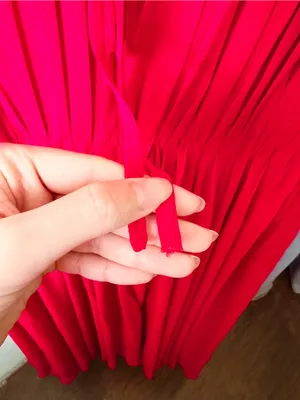 Matters Store Naia Ruched Corset Maxi Dress Red Large NWT thumbnail 8