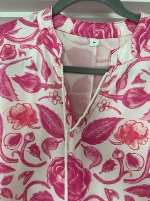 Pink Floral Maxi Dress Size M thumbnail 2