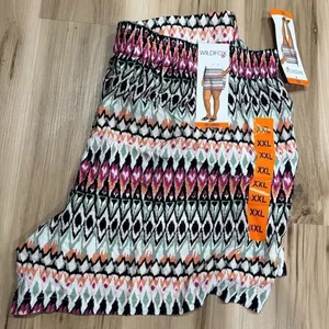 NEW Wildfox Lightweight Pull-On Shorts Aztec Print Women’s 2XL XXL thumbnail 4