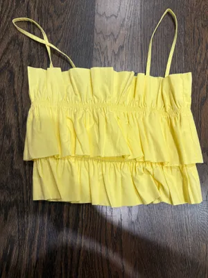 Yellow Zara Layered Top thumbnail 2