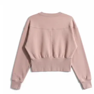 Athleta Retroterry Crewneck‎ Sweatshirt Women Small Smoked Mauve Dolman thumbnail 4