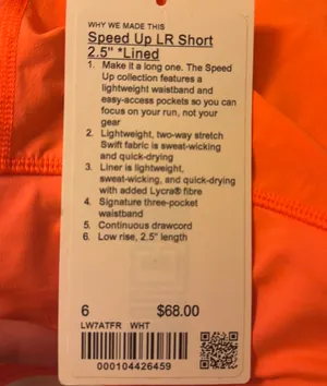 Lululemon Speed Short 2.5” thumbnail 4