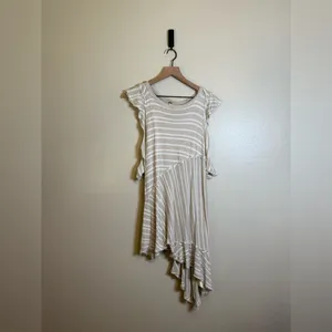 Free People Between the Lines striped linen-blend‎ mini dress thumbnail 2