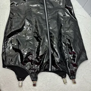 Spirit Shiny Black Police Bodysuit Size‎ M thumbnail 4