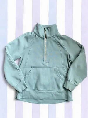 Lululemon Sage Green Funnel Neck Scuba Pullover Size XS/S thumbnail 3