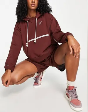 Nike Fly Brown Hoodie Hooded Sweatshirt thumbnail 1