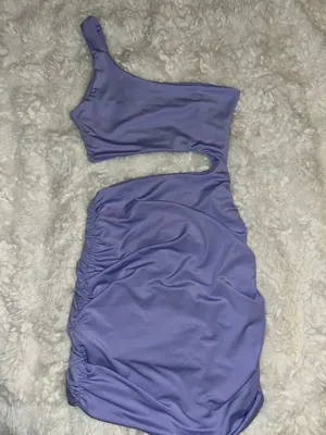 SheIn NWOT One Shoulder Lilac Short Dress thumbnail 5