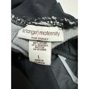 Liz Lange Maternity Womens Shorts Sz L Dark‎ Blue Chambray Soft Lightweight thumbnail 8
