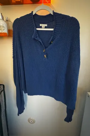 American Eagle Blue Sweater Knit thumbnail 1