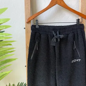 ECHT Black Sherpa Track Joggers thumbnail 2