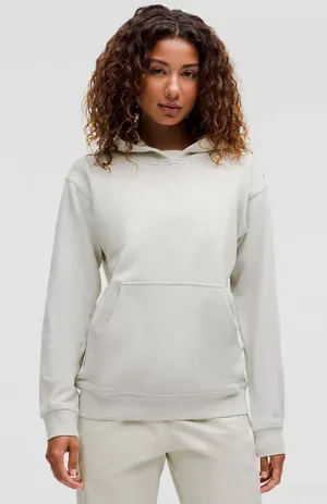 lululemon All Yours Hoodie French Terry 100% Cotton Gray - Size 12 thumbnail 1