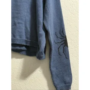 Japanese Anime Cartoon Print Loose O-Neck Pullover XL Vintage Casual Long thumbnail 4