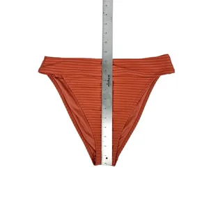 Aeropostale Burnt Orange‎ Ribbed High Waisted Bikini Bottoms Size Medium thumbnail 3