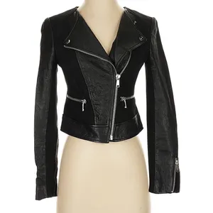 Joie Black Moto Jacket Size Small thumbnail 2