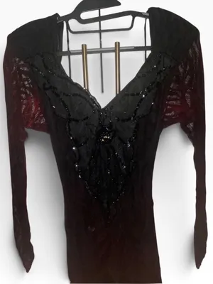 Vintage 80s Climax Lace Overlay long sleeve whimsigoth witchy dark romance Dress thumbnail 5