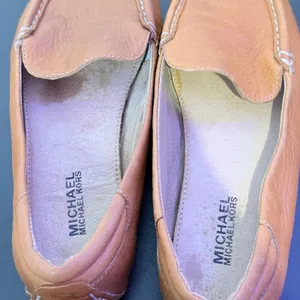 Michael Kors Driving Loafers Womens 5.5 Tan Leather Moc Toe Slip On Shoes thumbnail 4