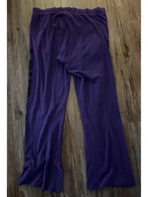 Vtg Victoria’s secret PINK Y2K Purple Sweatpants Wide Leg L thumbnail 3